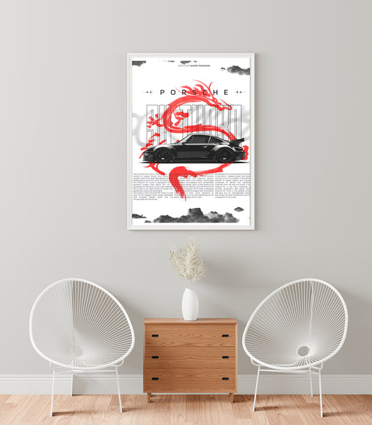 Turbo Fire – Porsche 911 Poster