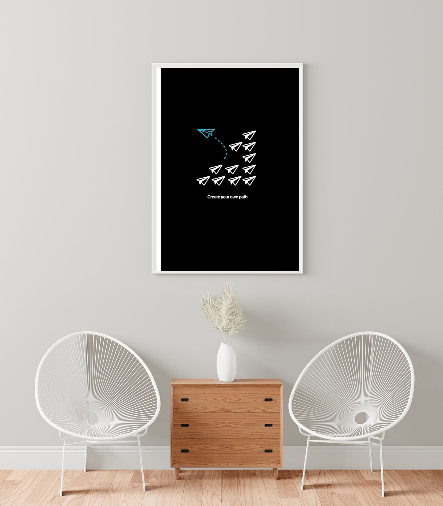 “Create Your Own Path” – Visionary Minimalist A5 Poster
