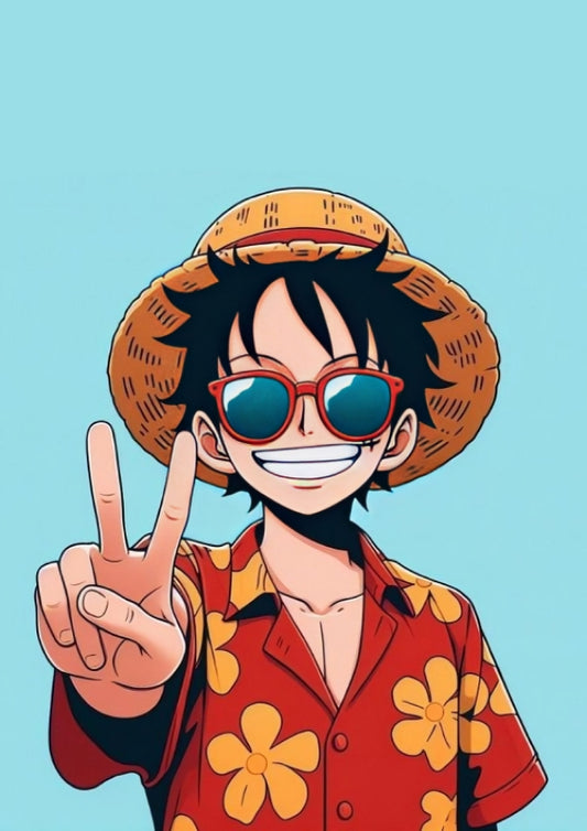 Luffy One Piece A4 Poster