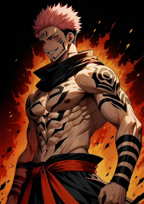 Sukuna A4 Wall Poster – ₹30 Only