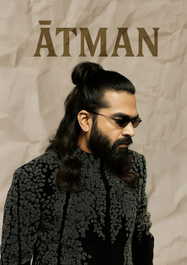 STR Black Suit Mass Look – A4 Poster ₹30