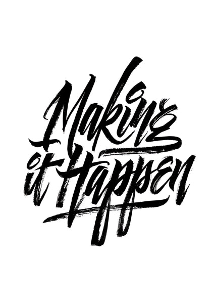 Making It Happen – A5 Inspirational Wall Poster