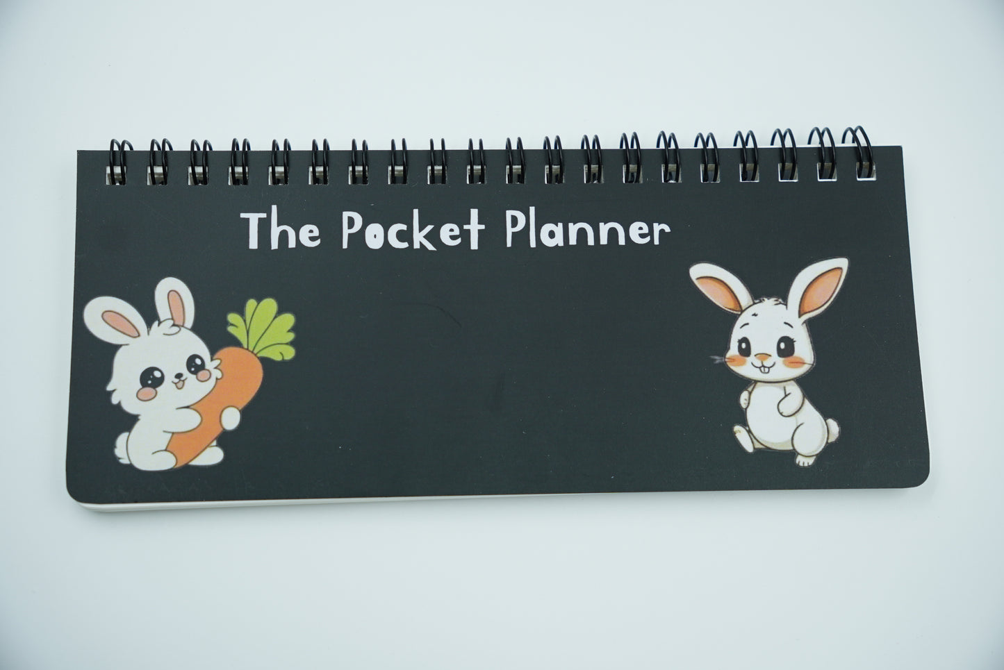 The Pocket Planner – Sweet Bunnies & Carrot (Black)