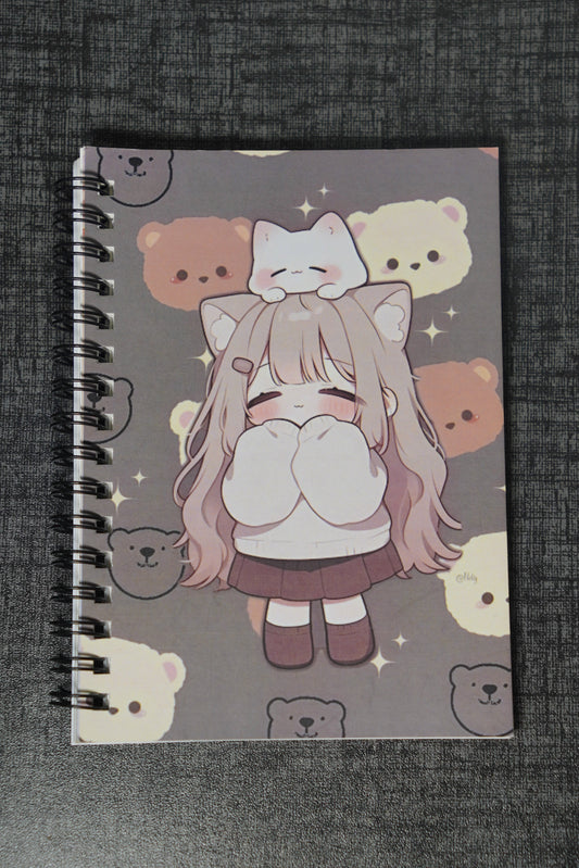 Cute Anime Girl A6 Pocket Notebook – Just ₹69