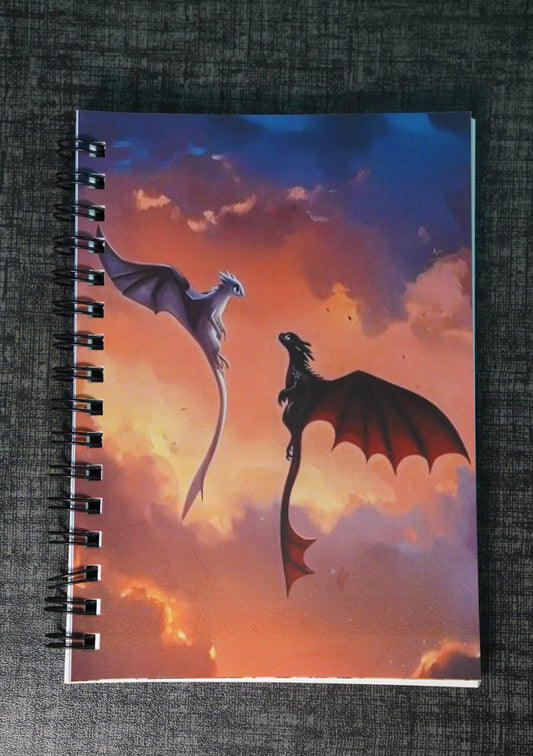 Cute Dragon Couple A6 Pocket Notebook – Just ₹69