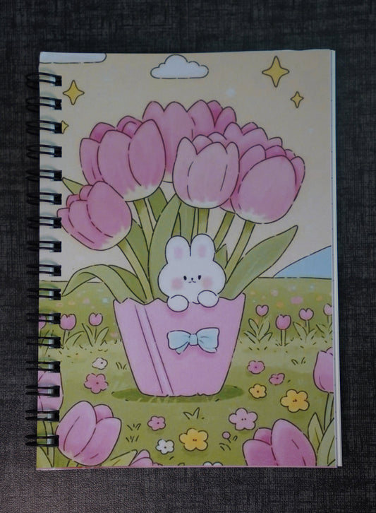 Cute White Bunny A6 Pocket Notebook – Just ₹69