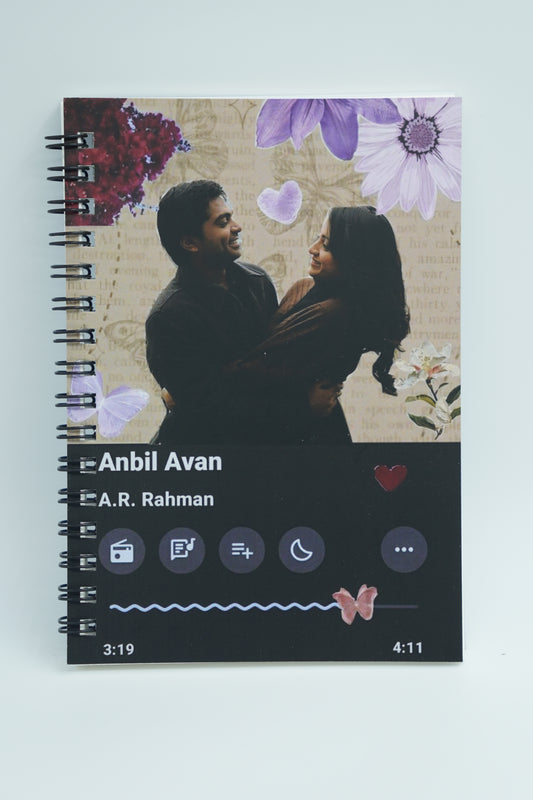 Anbil Avan | Music Card A6 Notebook