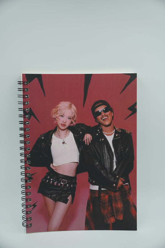 Rosé x Bruno Mars A5 notebook