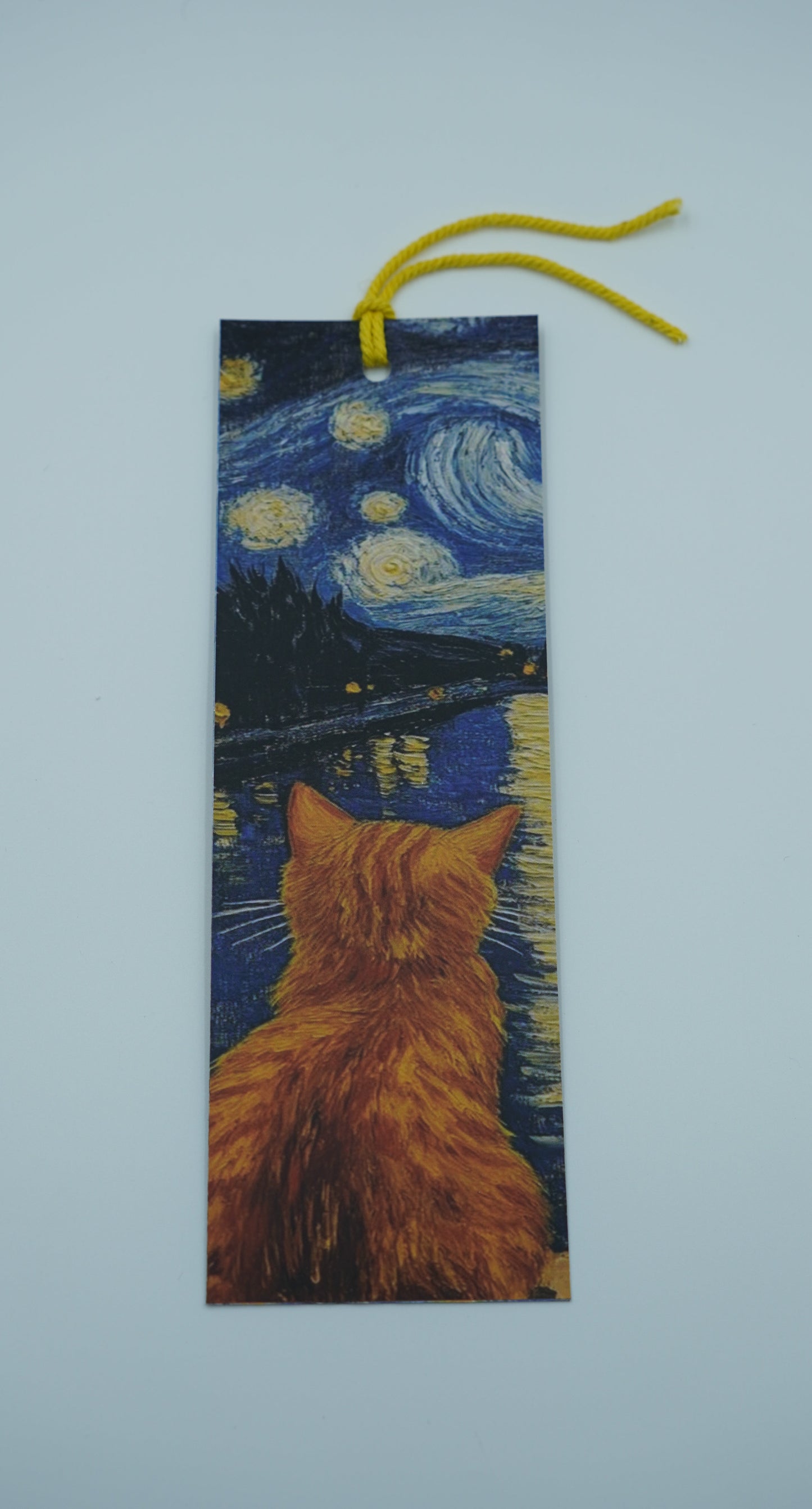 Starry Night Cat Watcher Bookmark