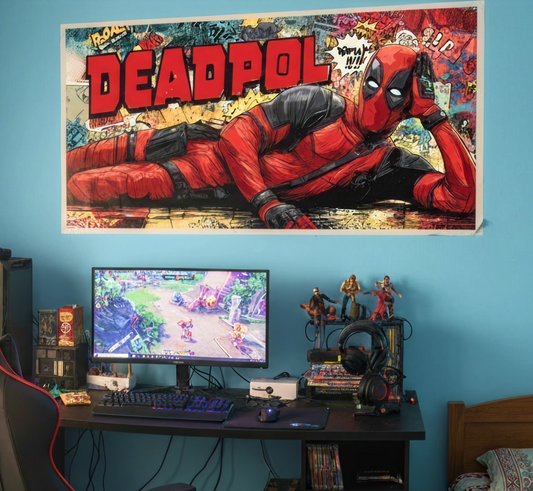 Deadpool A3 Wallposter Sticker – Quirky Anti-Hero Vibes