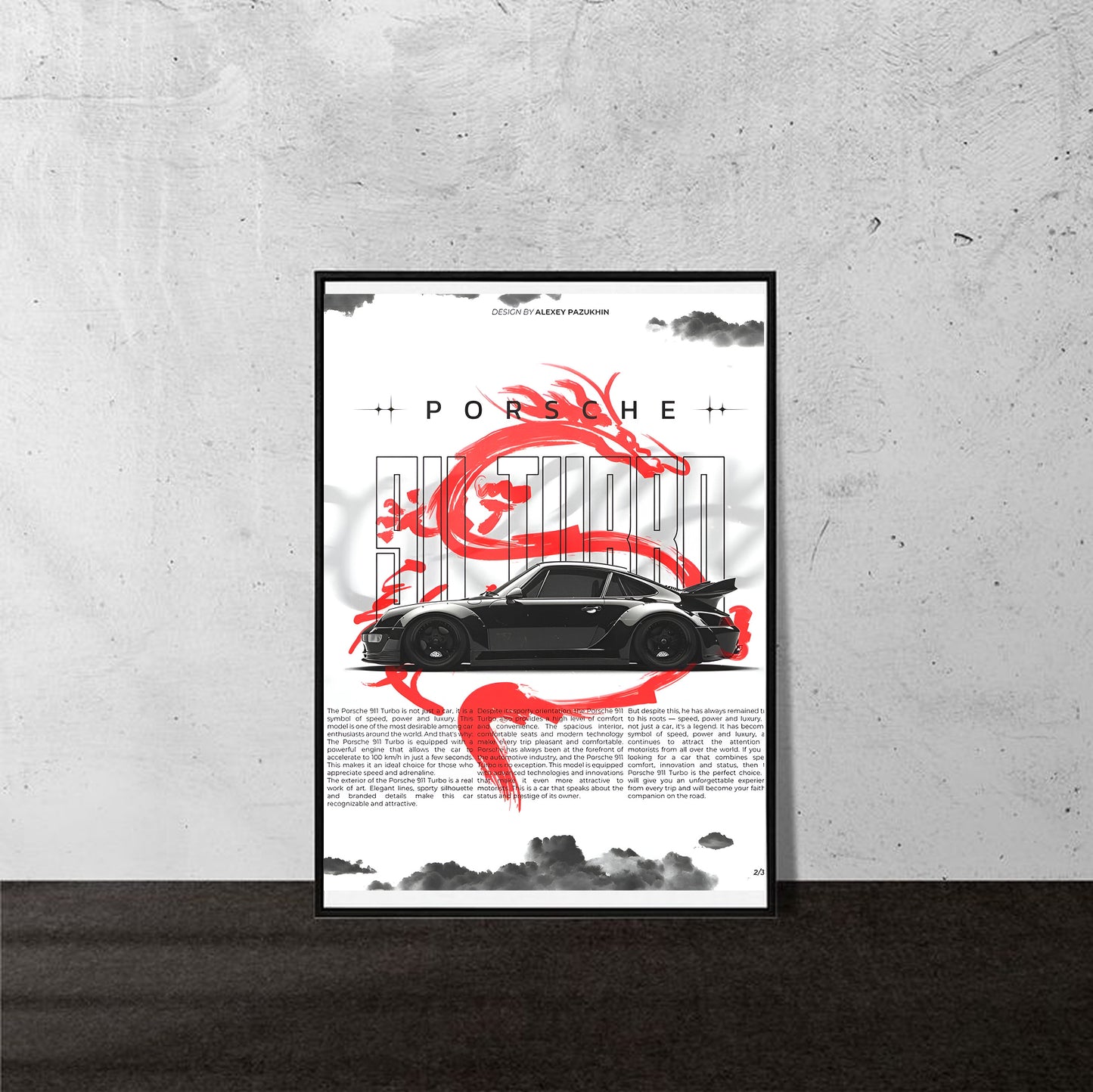 Turbo Fire – Porsche 911 Poster