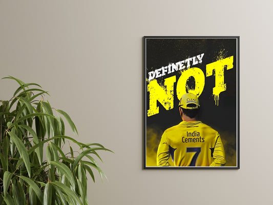 Definitely Not Done | MS Dhoni | Thala for a reason| No. 7