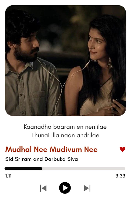 Mudhal Nee Mudivum Nee | Sid Sriram