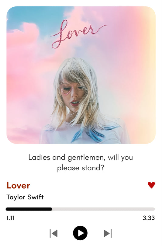 Lover | Taylor Swift Polaroid – Aesthetic Love Vibes