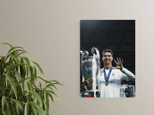 Cristiano Ronaldo Champions League – A4 Poster