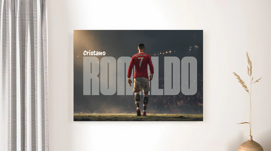 Cristiano Ronaldo A3 Wallposter Sticker – Football Legend Vibes