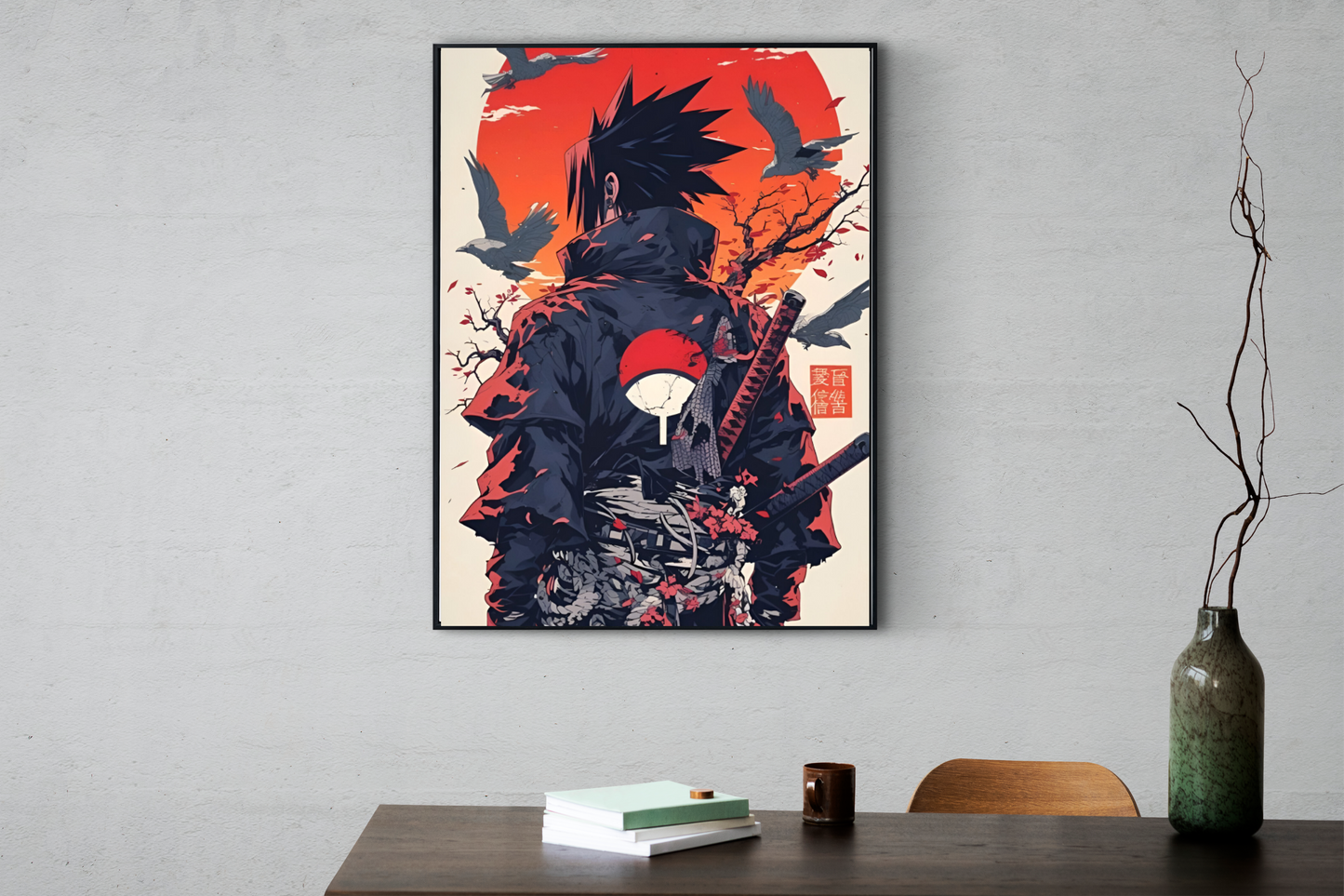 Sasuke Uchiha Sunset Poster