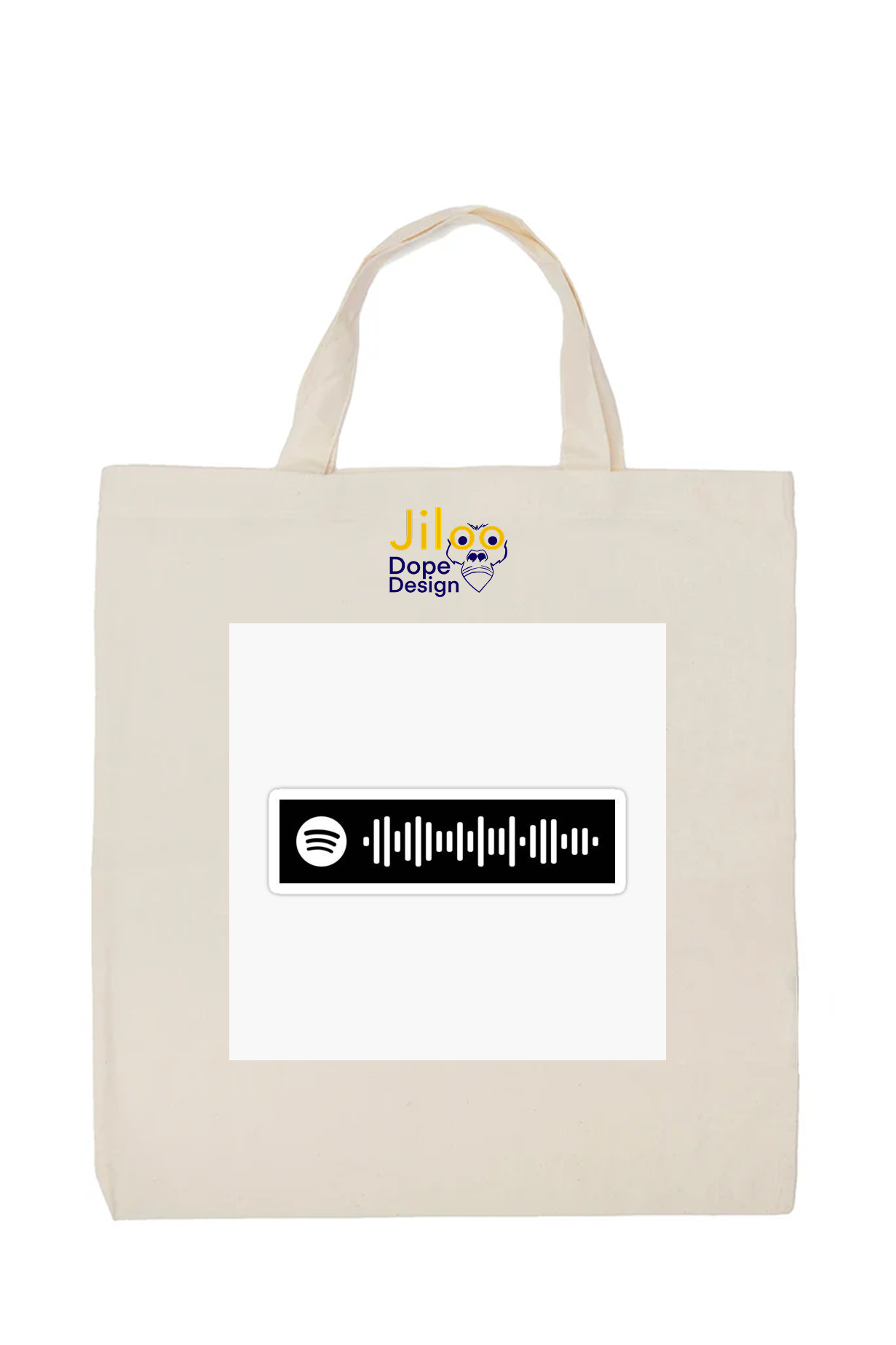 Scan My Song Personalized Spotify Code Tote Bag