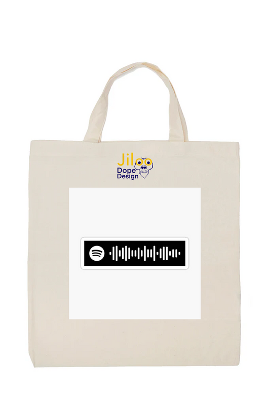 Scan My Song Personalized Spotify Code Tote Bag