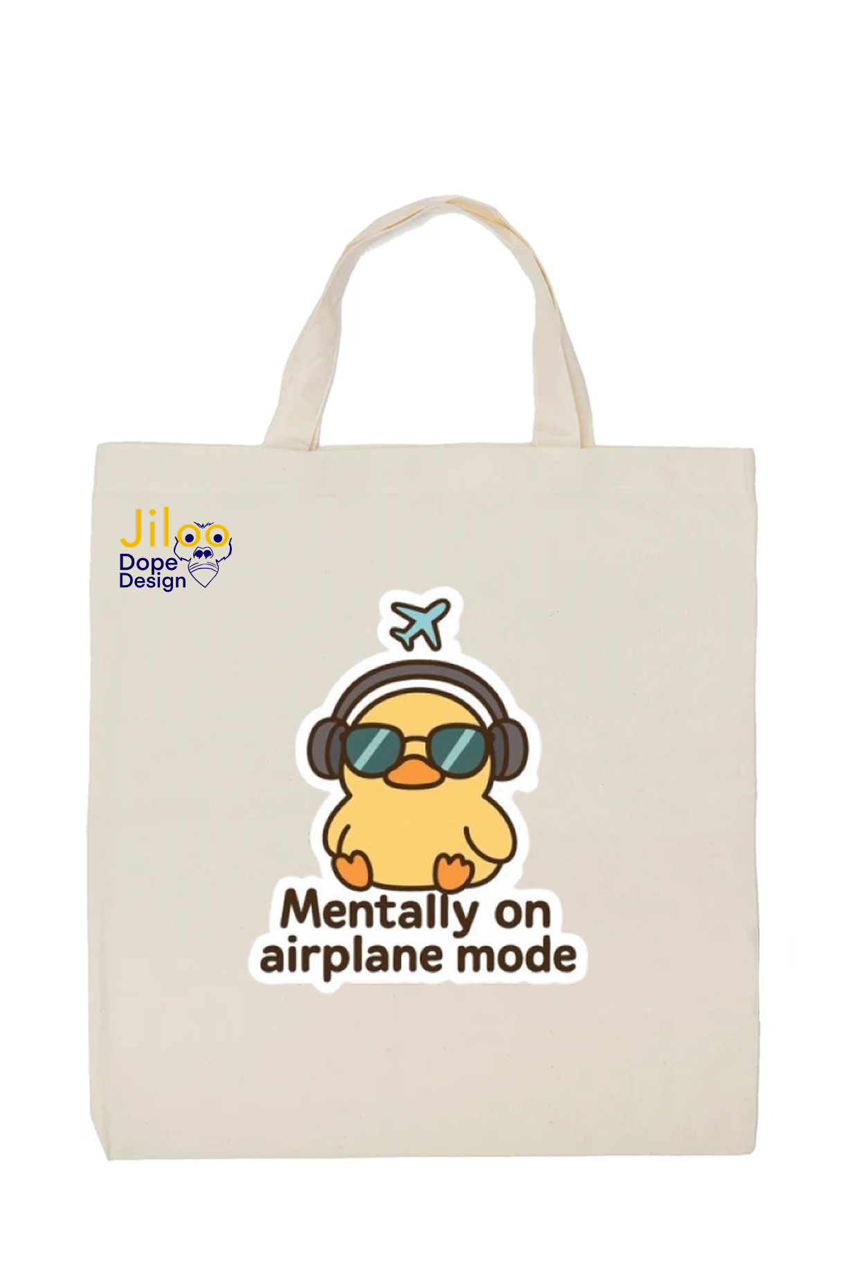 Mentally on Airplane Mode Duck Tote Bag