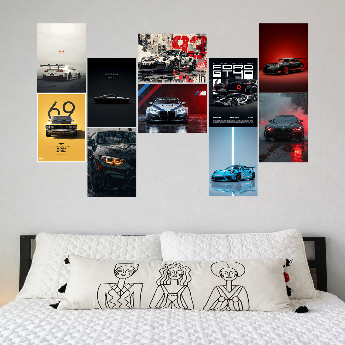 Supercar Syndicate 10 Piece A4 Sticker Poster Collection