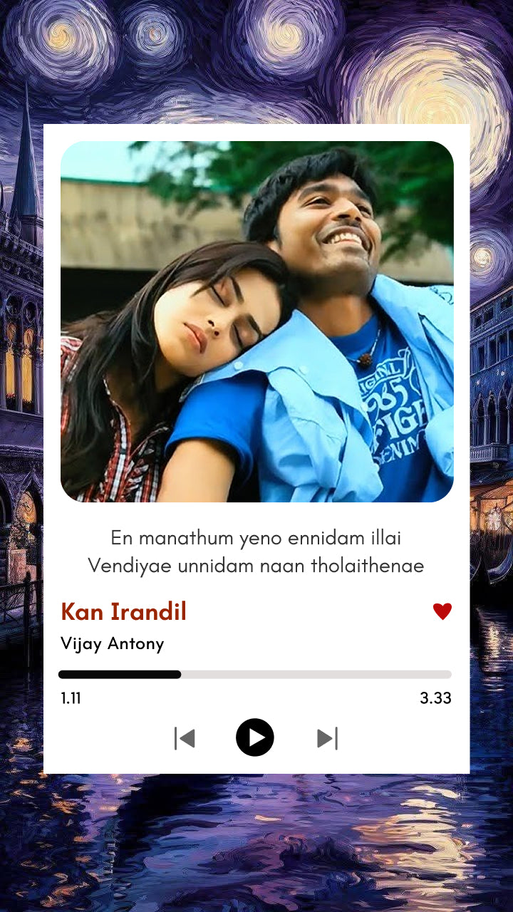 Kan Irandil – Polaroid of Unspoken Longing | Dhanush