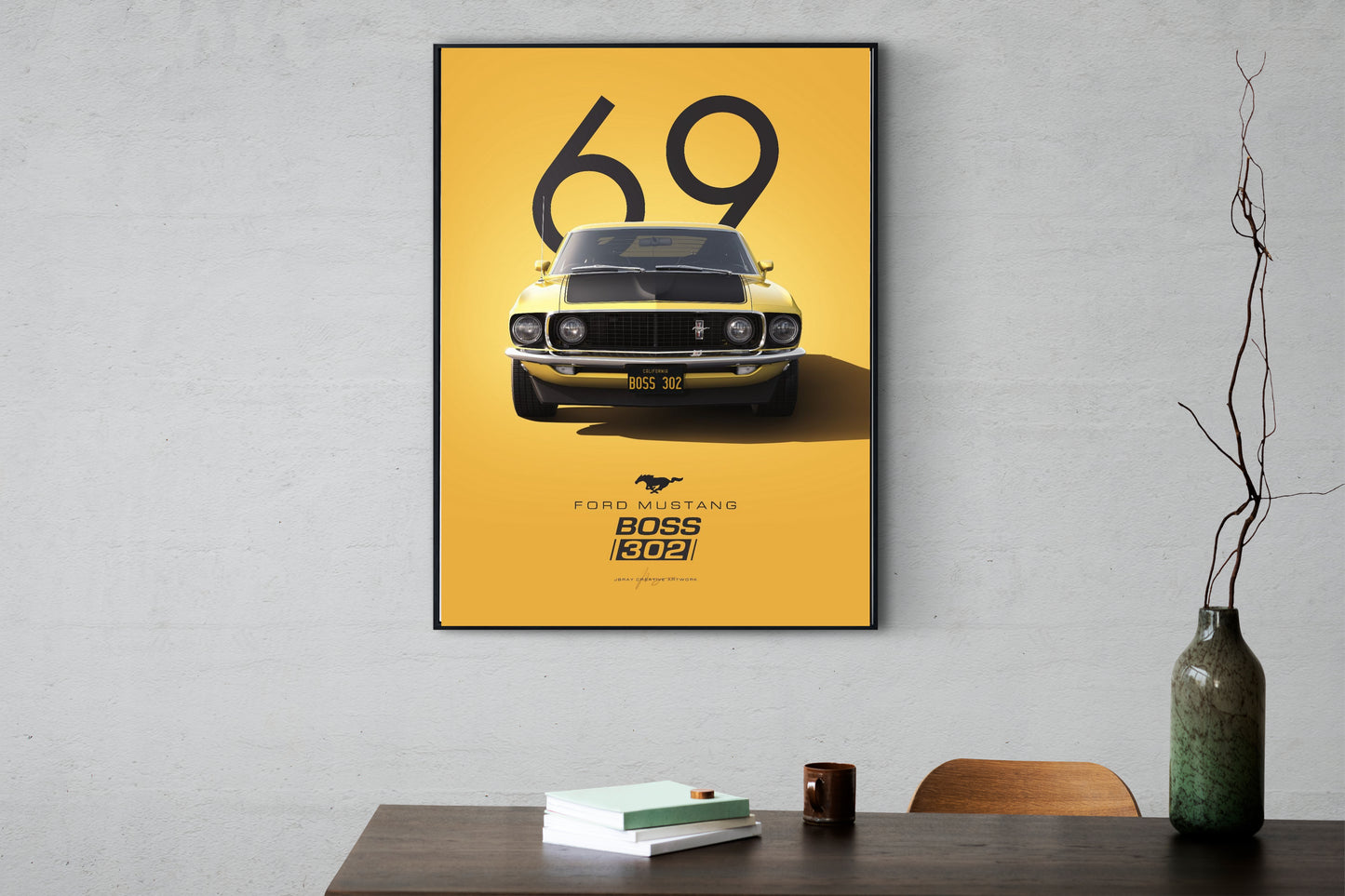 The Classic 1969 Ford Mustang Boss