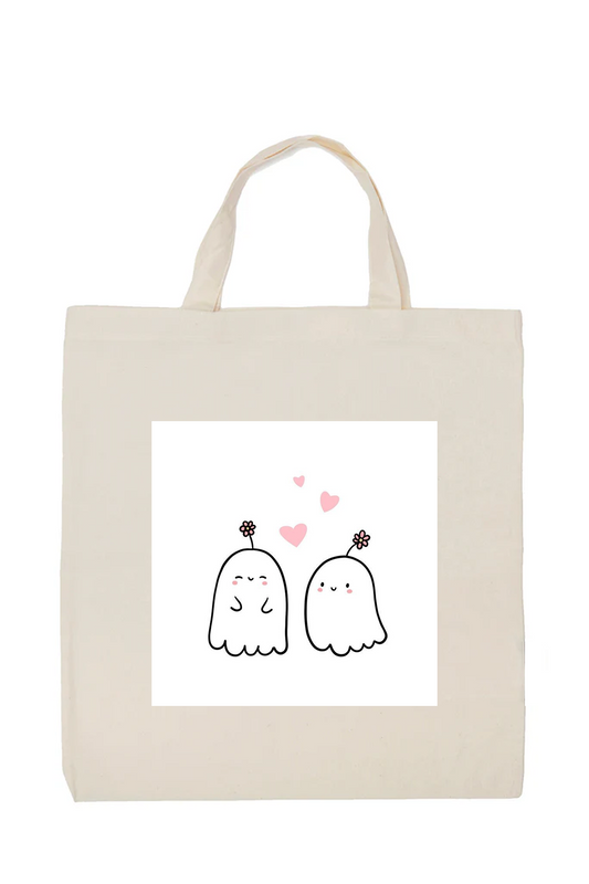 The Cutest Cotton Tote Ghost Besties Bag