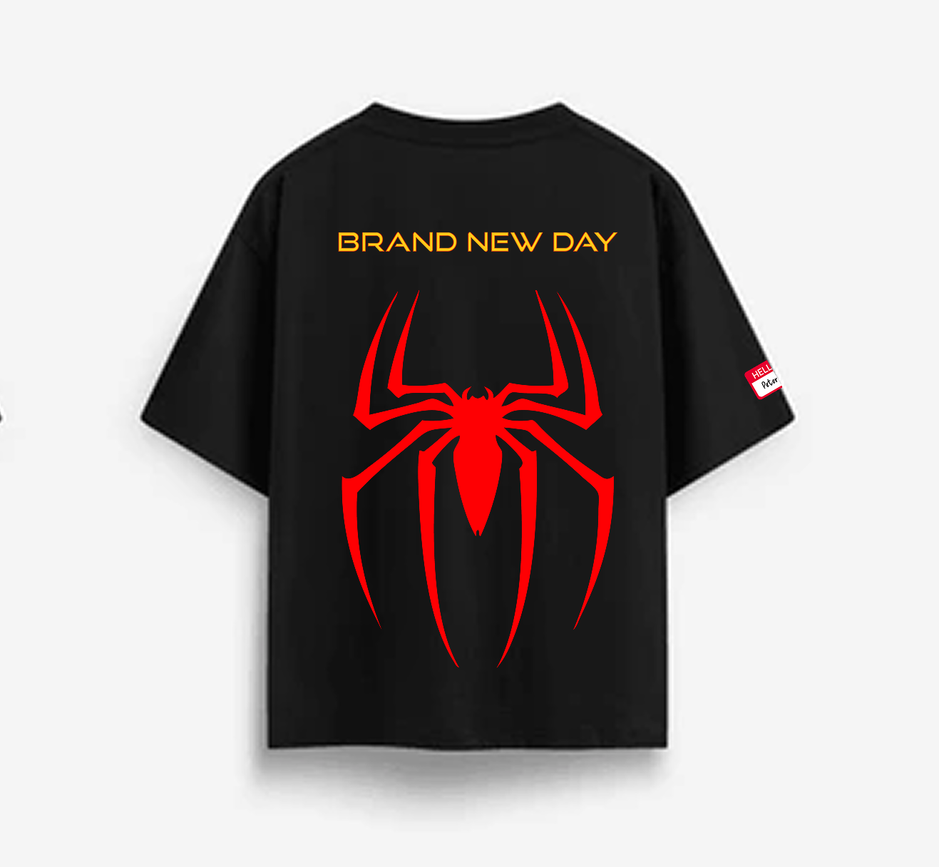 Spider-Man "Brand New Day" Oversized T-Shirt | Premium Cotton | Black