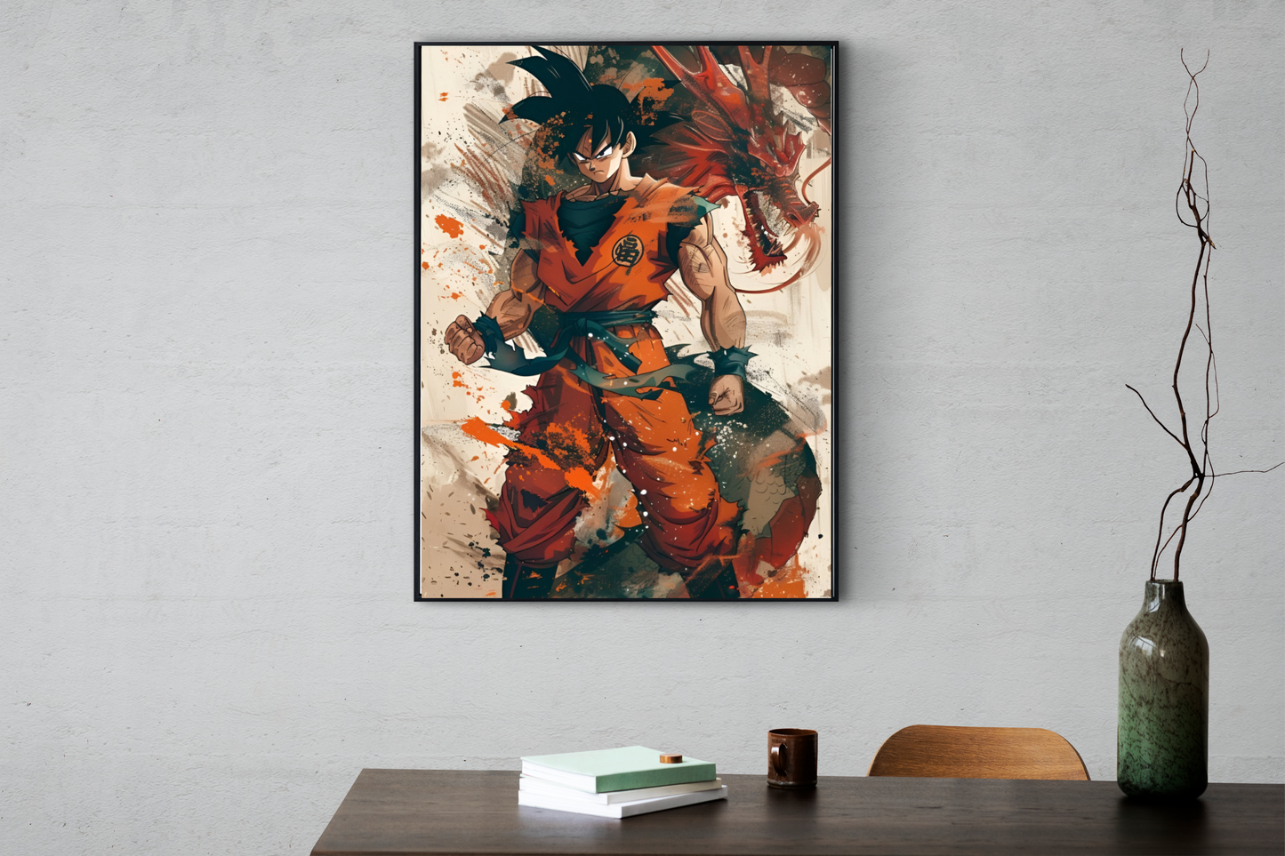 Goku with Shenron Poster
