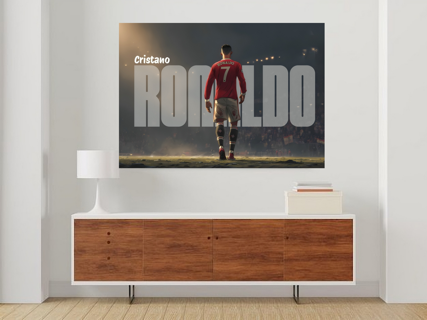 Cristiano Ronaldo A3 Wallposter Sticker – Football Legend Vibes