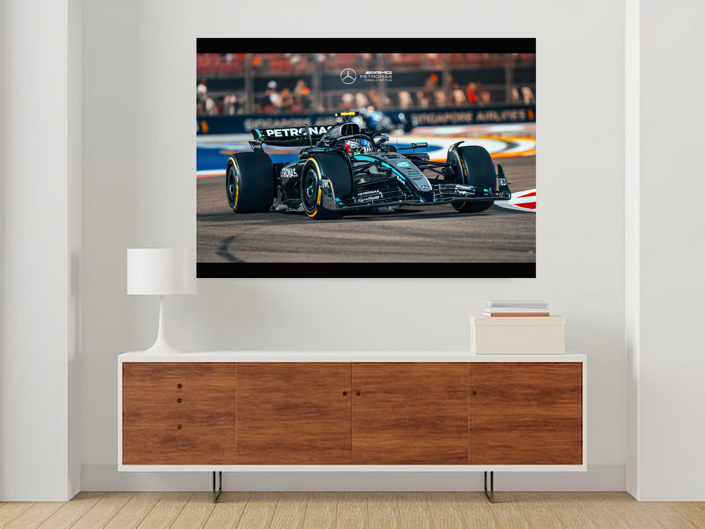 Mercedes AMG Petronas F1 Team A3 Wallposter Sticker