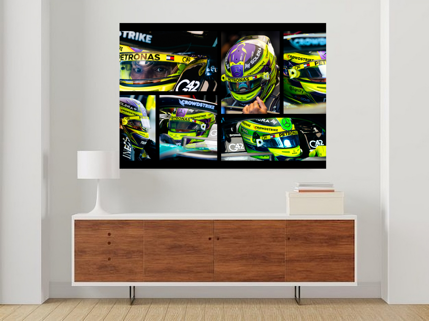 Mercedes AMG Petronas F1 A3 Wallposter Sticker – Champion Spirit