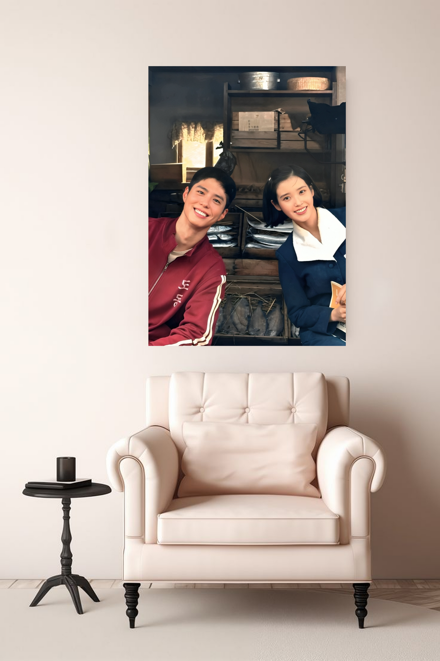 IU & Park Bo-gum K-Drama A4 Sticker Poster - Korean Couple Goals