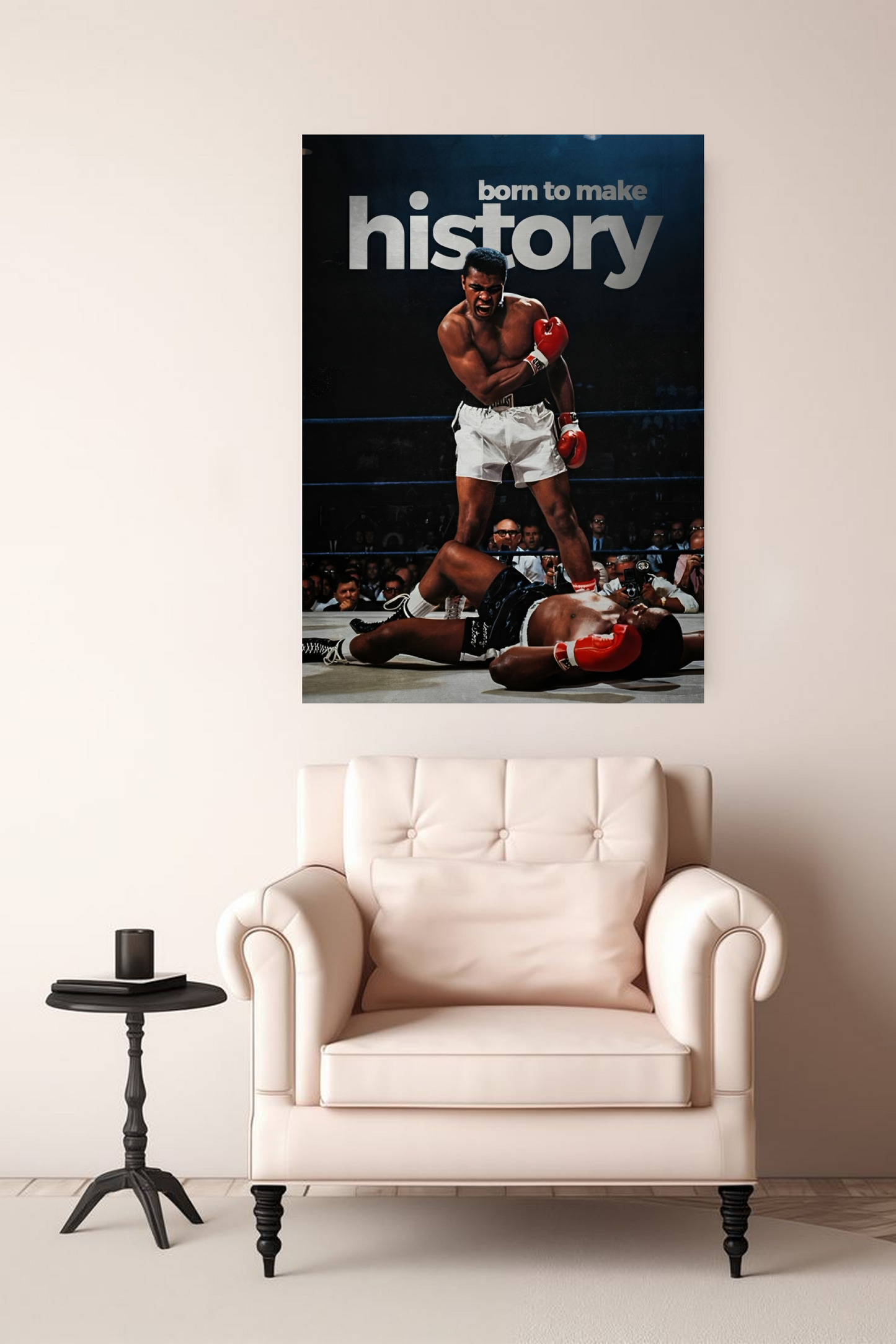 Muhammad Ali A4 Poster Born to Make HISTORY Boxing Art