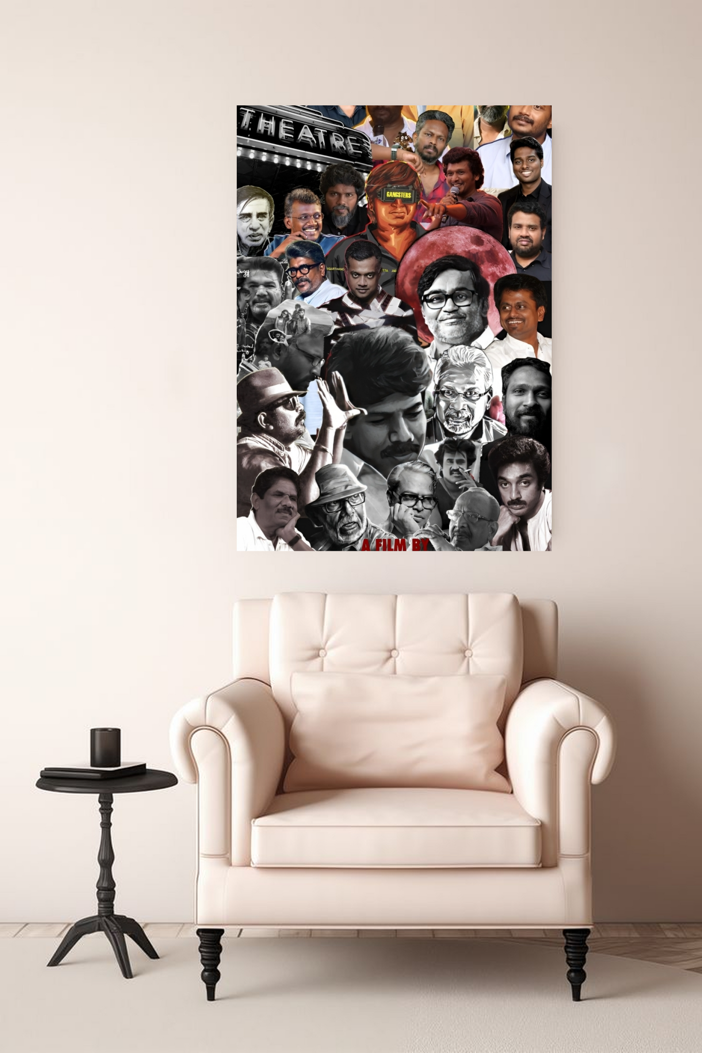 Kollywood Directors & Actors Montage A4 Sticker Poster