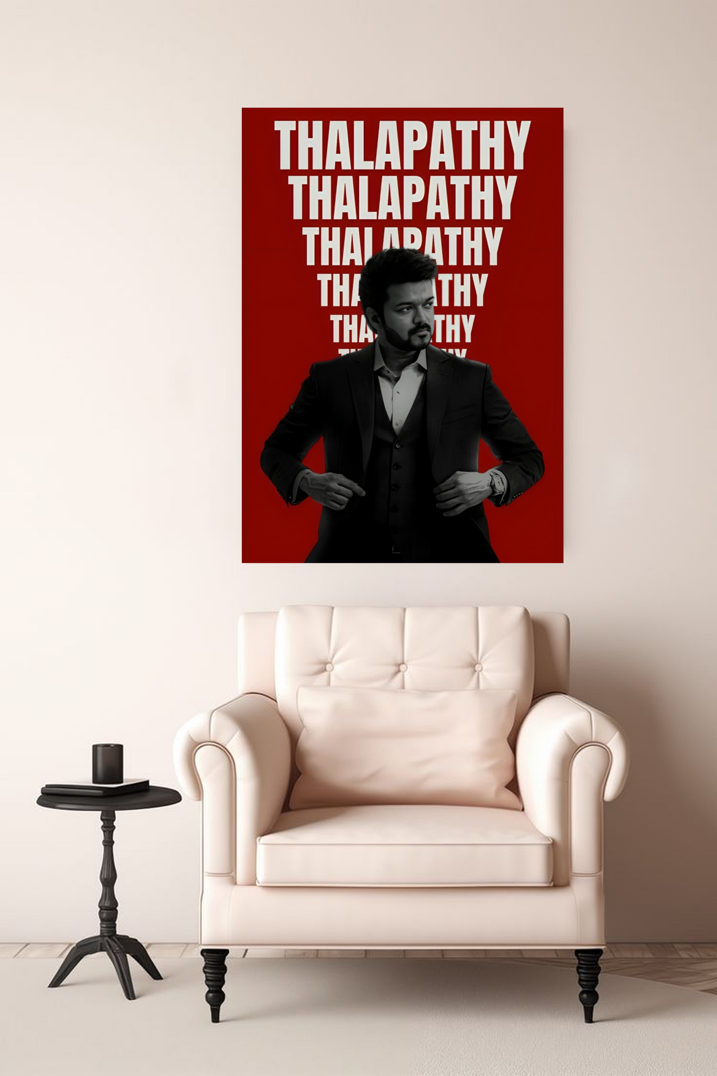 Thalapathy Vijay Boss Aesthetic A4 Sticker Poster