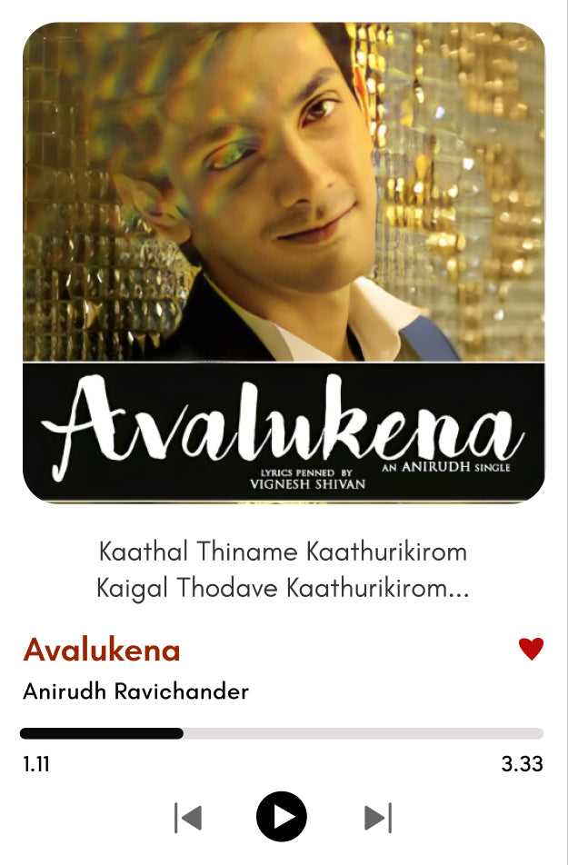 Avalukena Polaroid – Anirudh Ravichander | Soulful Love Frame