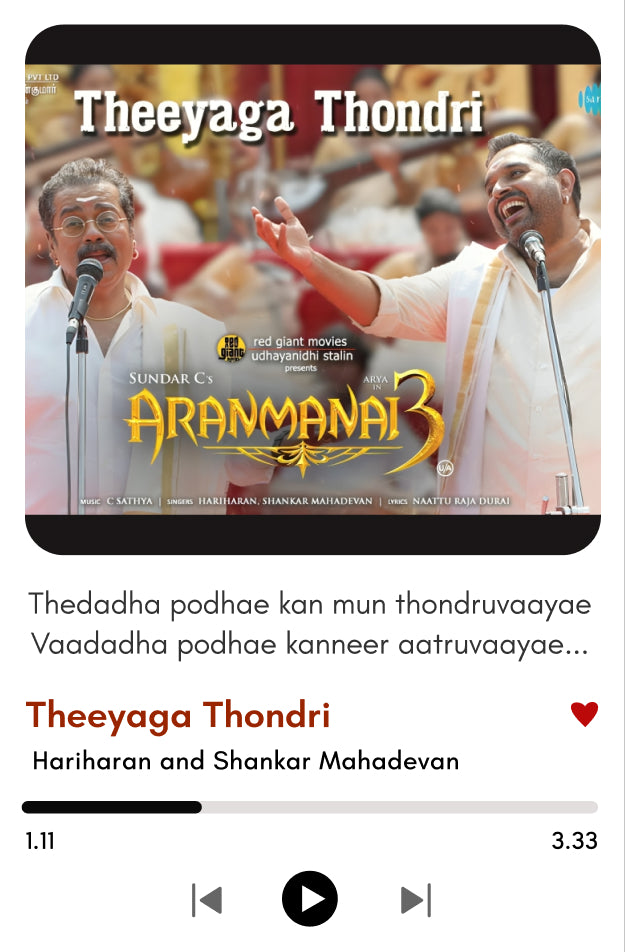 Theeyaga Thondri Polaroid | Aranmanai 3