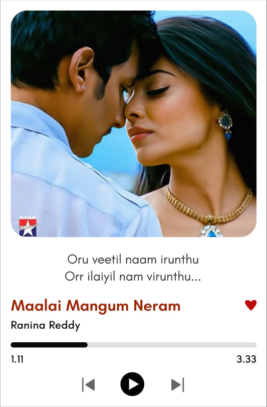 Maalai Mangum Neram – Romantic Polaroid Print