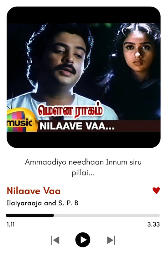 Nilaave Vaa Polaroid | Mouna Raagam | Vintage Love