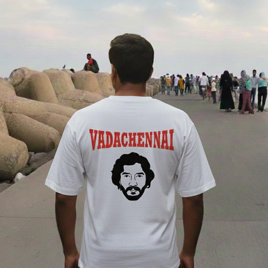 Channel the streets of Vada Chennai with this iconic D' Block Senthil T-Shirt