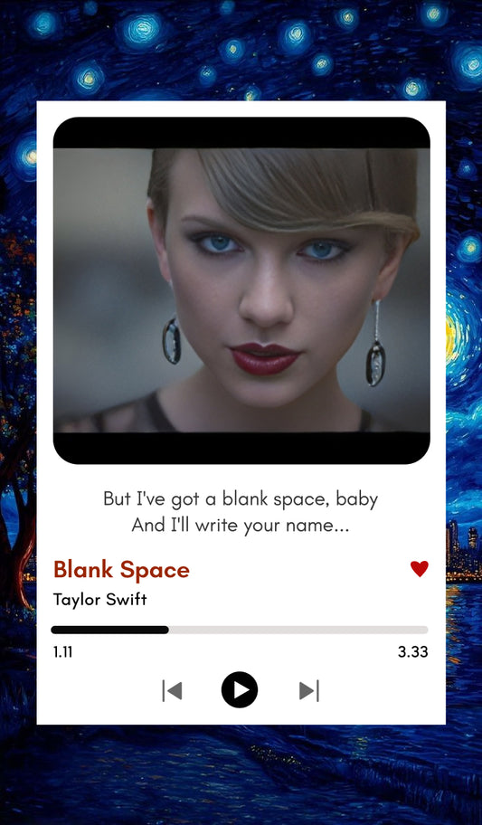 Blank Space – Taylor Swift Polaroid