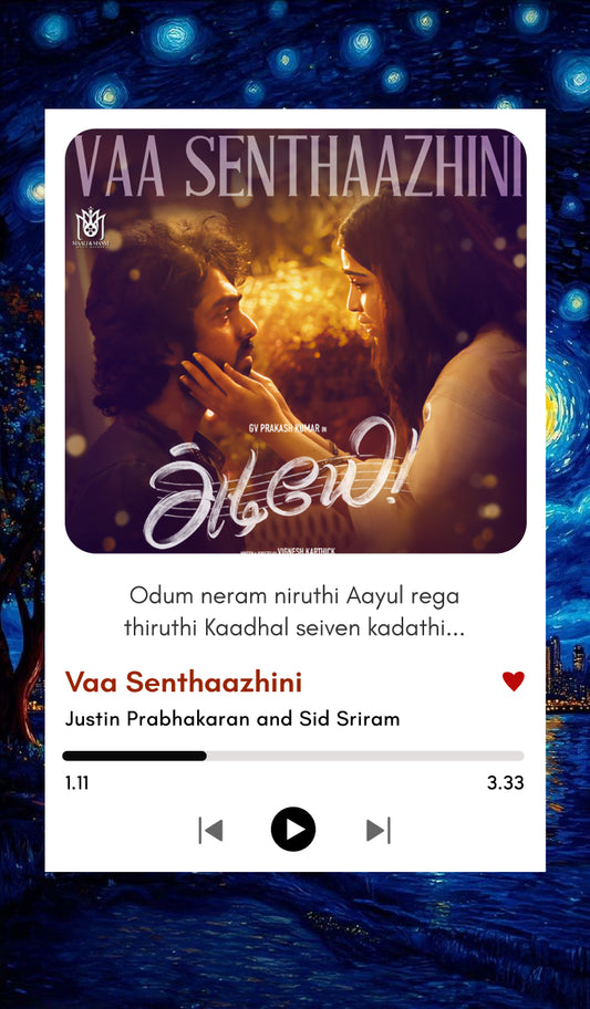 Vaa Senthaazhini – Adiye Polaroid