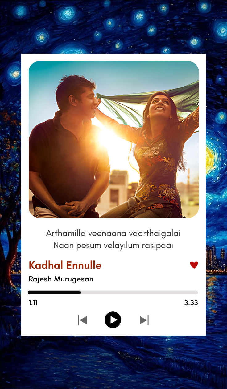 Kadhal Ennullae – Golden Hour Romance Polaroid
