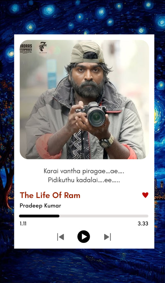 The Life of Ram – 96 Movie Song Polaroid