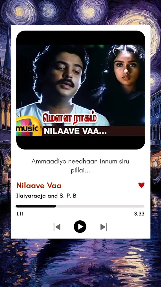 Nilaave Vaa Polaroid | Mouna Raagam | Vintage Love