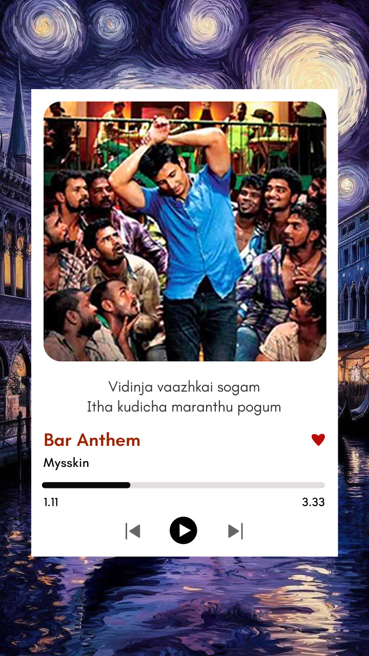 Bar Anthem – Cheers to Chaos | Tamil cinema