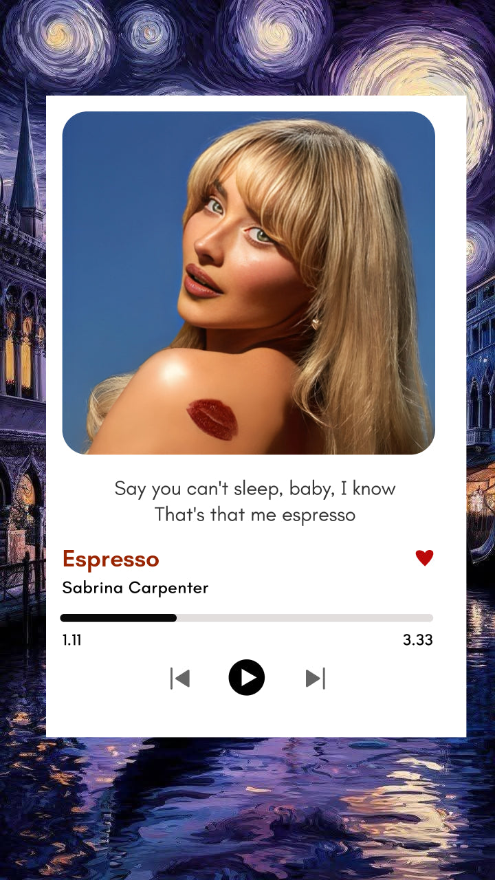 Espresso Vibes | Sabrina Carpenter Polaroid