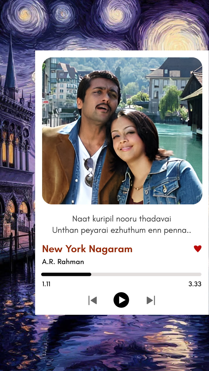 New York Nagaram | Suriya Jho love